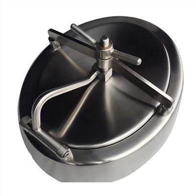 स्टेनलेस स्टील ओवल टैंक मैनहोल कवर